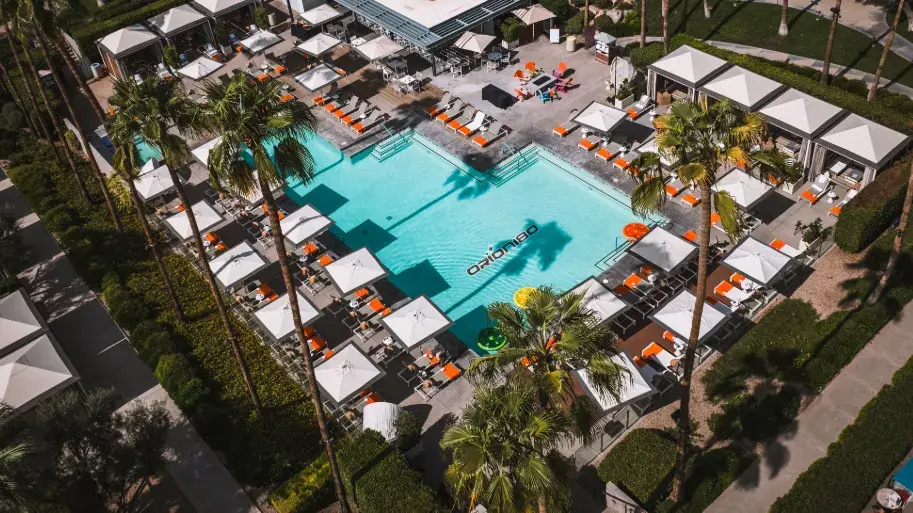 Aerial Shot of the Pool