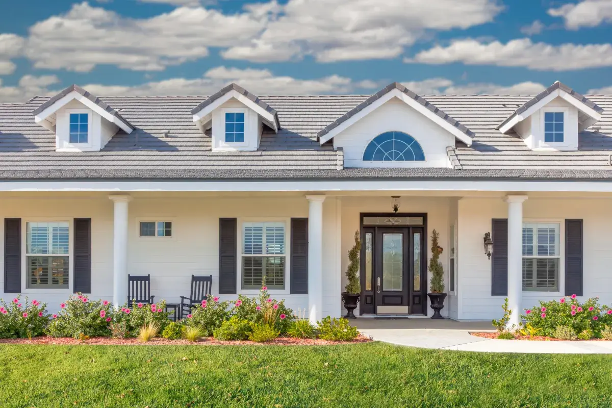 Front view of a home