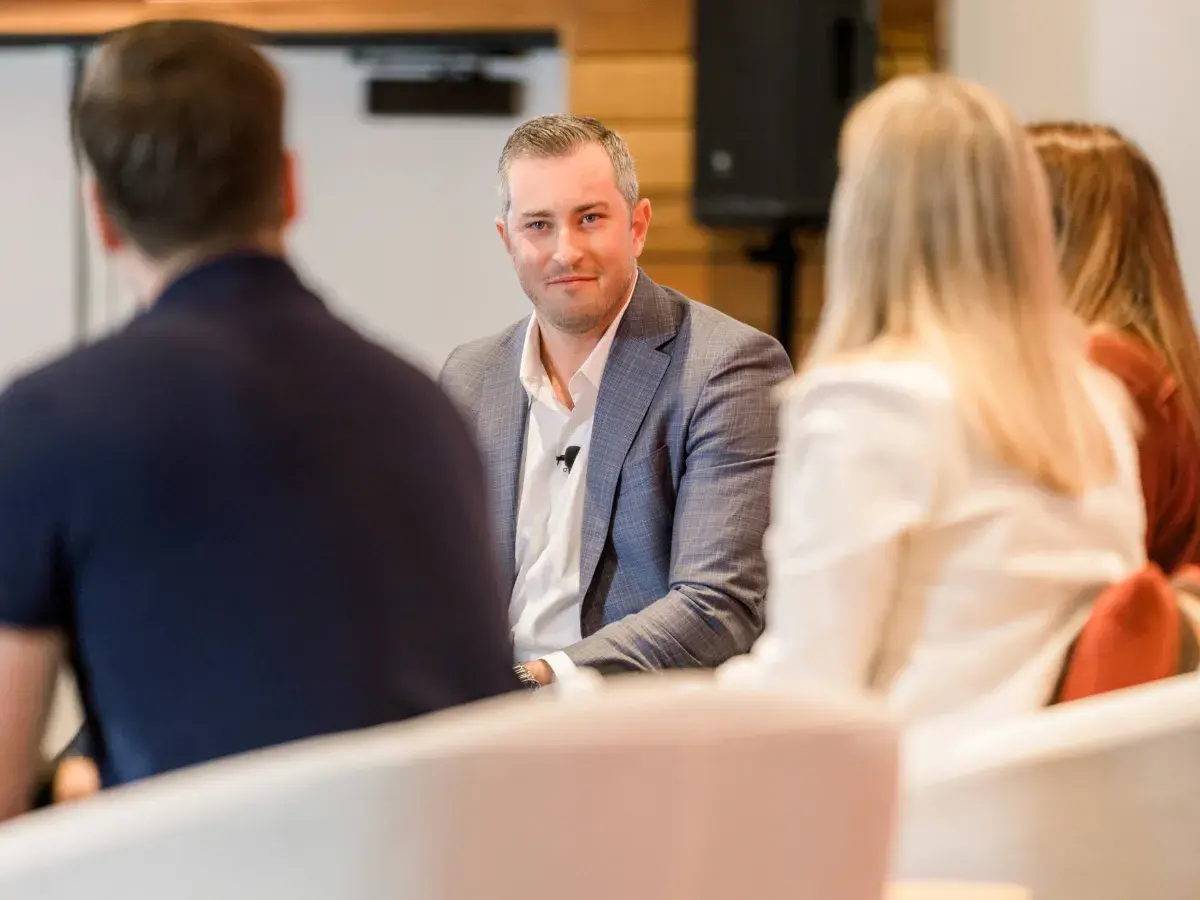 Orion180 COO and President of Insurance Ryan Jesenik during the Breaking Through session at Accelerate25