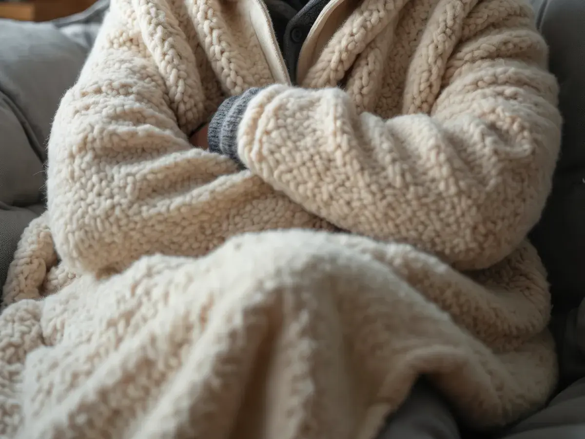 Dress in layers and use blankets