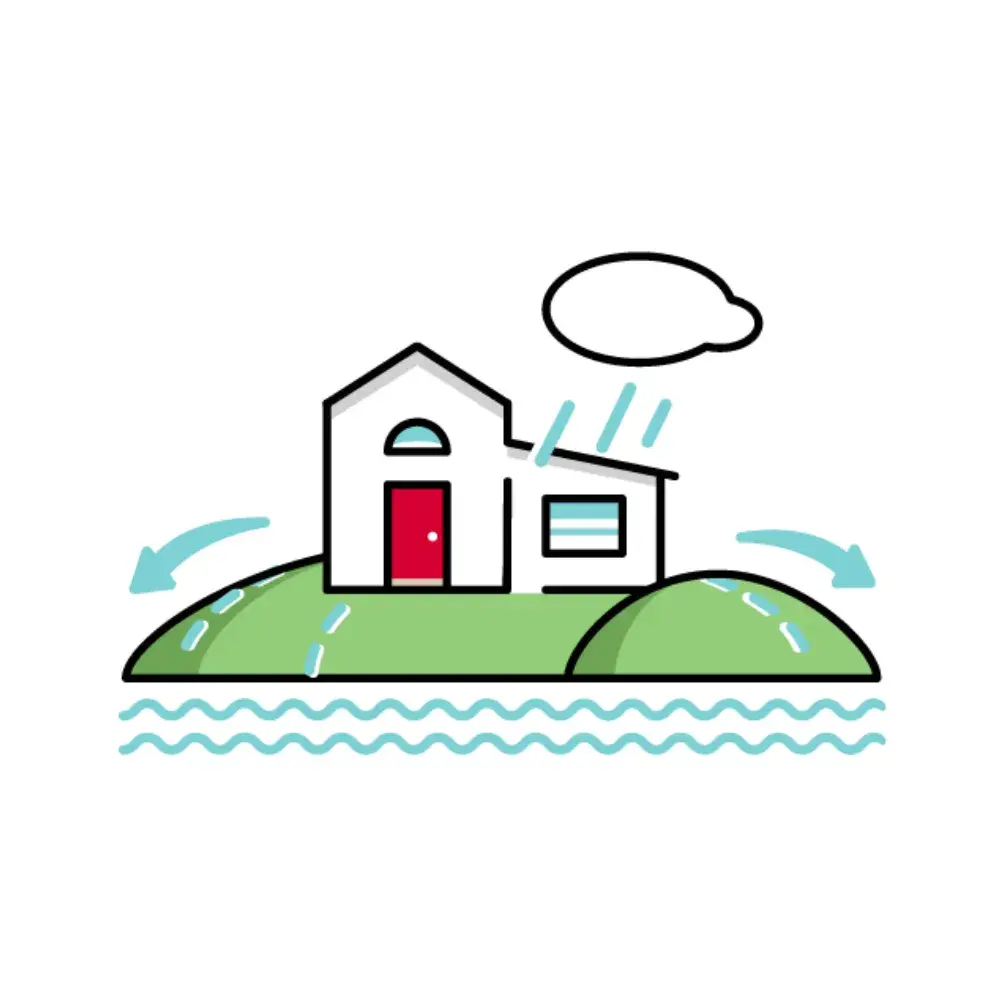 Graphic illustration demonstrating topography