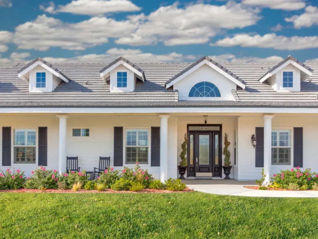 Front view of a home