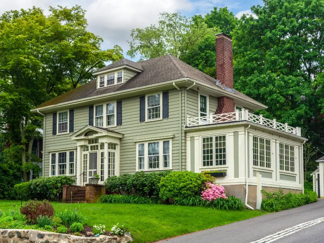 A well-maintained old home